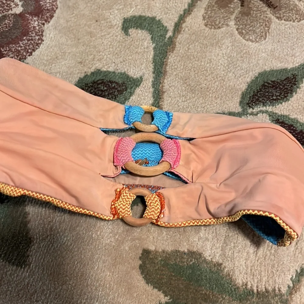 Borana multicolor strapless bikini top